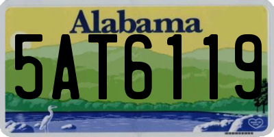 AL license plate 5AT6119