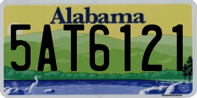AL license plate 5AT6121