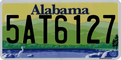 AL license plate 5AT6127
