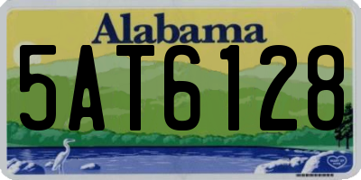 AL license plate 5AT6128