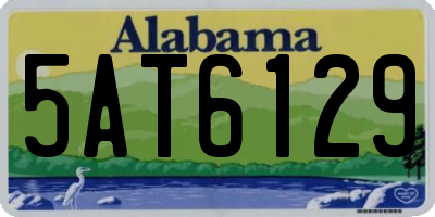 AL license plate 5AT6129