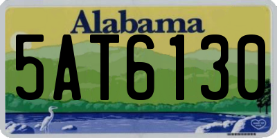 AL license plate 5AT6130