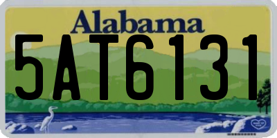AL license plate 5AT6131