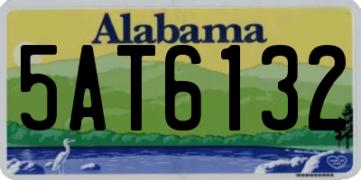 AL license plate 5AT6132