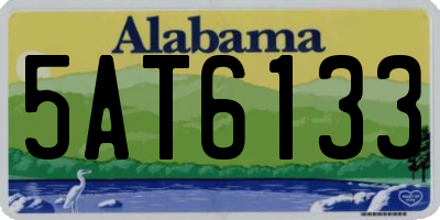 AL license plate 5AT6133