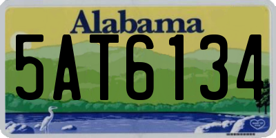 AL license plate 5AT6134