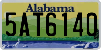 AL license plate 5AT6140