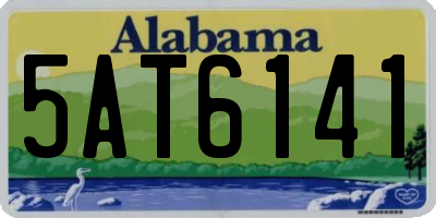 AL license plate 5AT6141