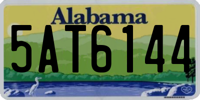 AL license plate 5AT6144