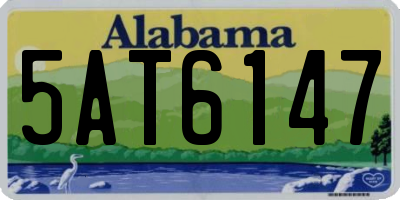 AL license plate 5AT6147