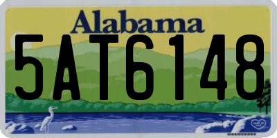 AL license plate 5AT6148