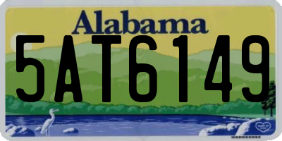 AL license plate 5AT6149