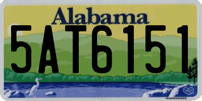 AL license plate 5AT6151