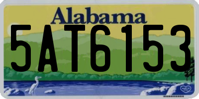 AL license plate 5AT6153