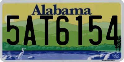 AL license plate 5AT6154