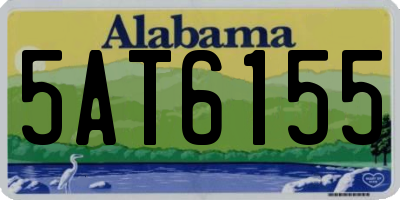 AL license plate 5AT6155