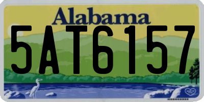 AL license plate 5AT6157