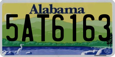 AL license plate 5AT6163