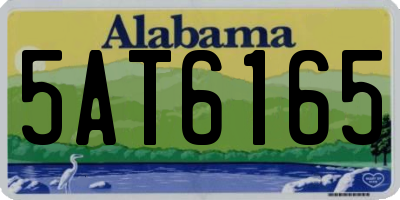 AL license plate 5AT6165