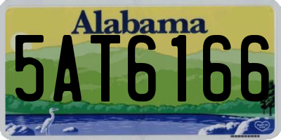 AL license plate 5AT6166