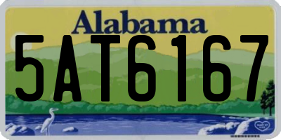 AL license plate 5AT6167