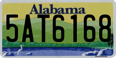 AL license plate 5AT6168
