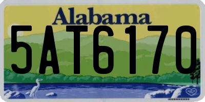 AL license plate 5AT6170
