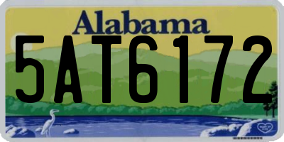 AL license plate 5AT6172