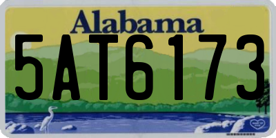 AL license plate 5AT6173