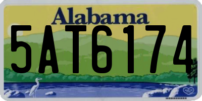 AL license plate 5AT6174