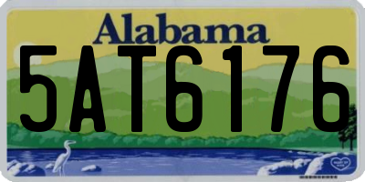 AL license plate 5AT6176