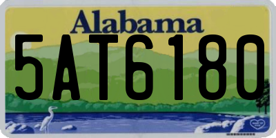 AL license plate 5AT6180
