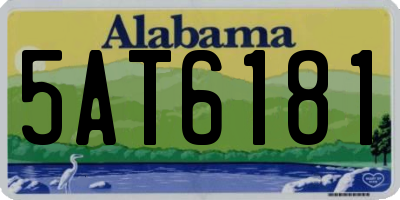 AL license plate 5AT6181