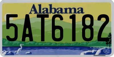 AL license plate 5AT6182