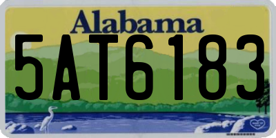 AL license plate 5AT6183