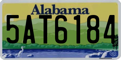 AL license plate 5AT6184