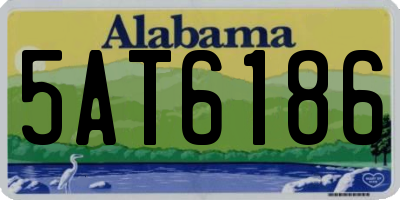AL license plate 5AT6186