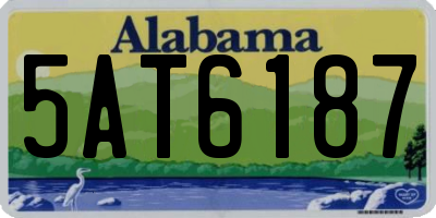 AL license plate 5AT6187