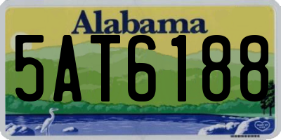 AL license plate 5AT6188
