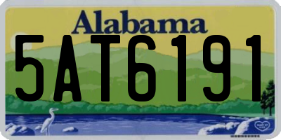 AL license plate 5AT6191