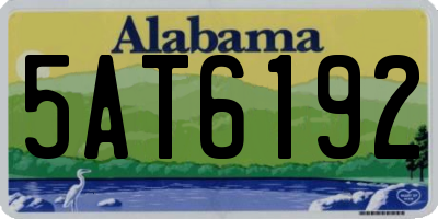 AL license plate 5AT6192