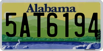 AL license plate 5AT6194