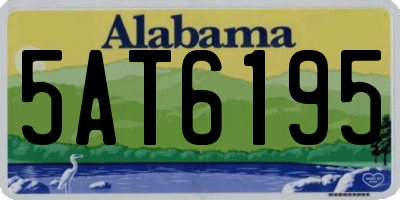 AL license plate 5AT6195