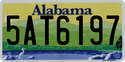 AL license plate 5AT6197