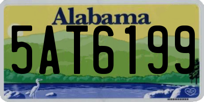 AL license plate 5AT6199