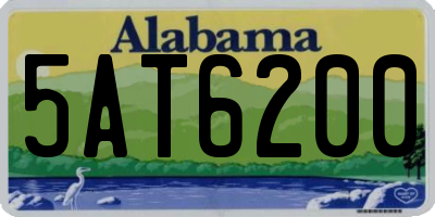 AL license plate 5AT6200