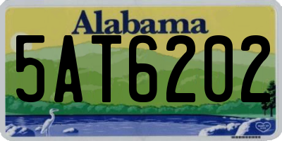 AL license plate 5AT6202