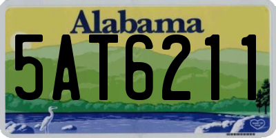 AL license plate 5AT6211