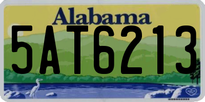 AL license plate 5AT6213