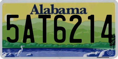 AL license plate 5AT6214